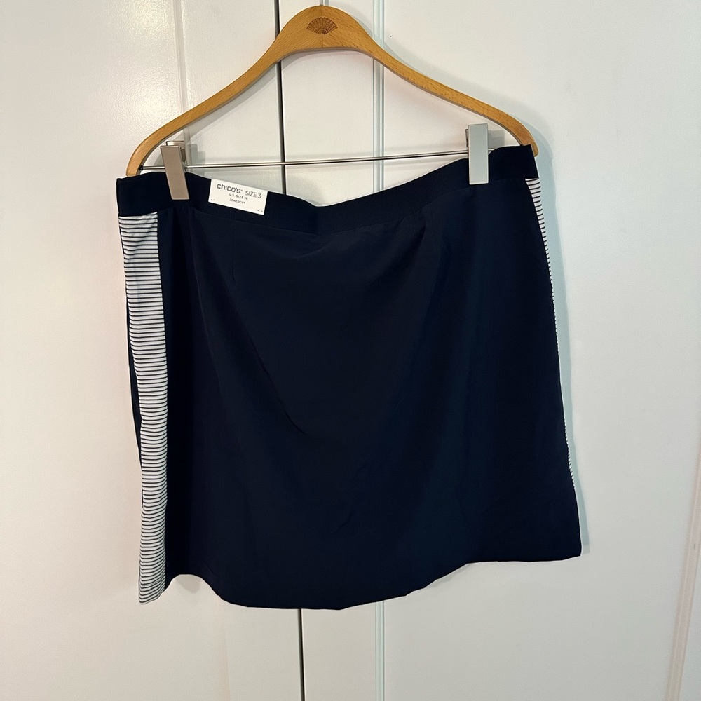 Chico's Navy Zenergy skort. Brand new